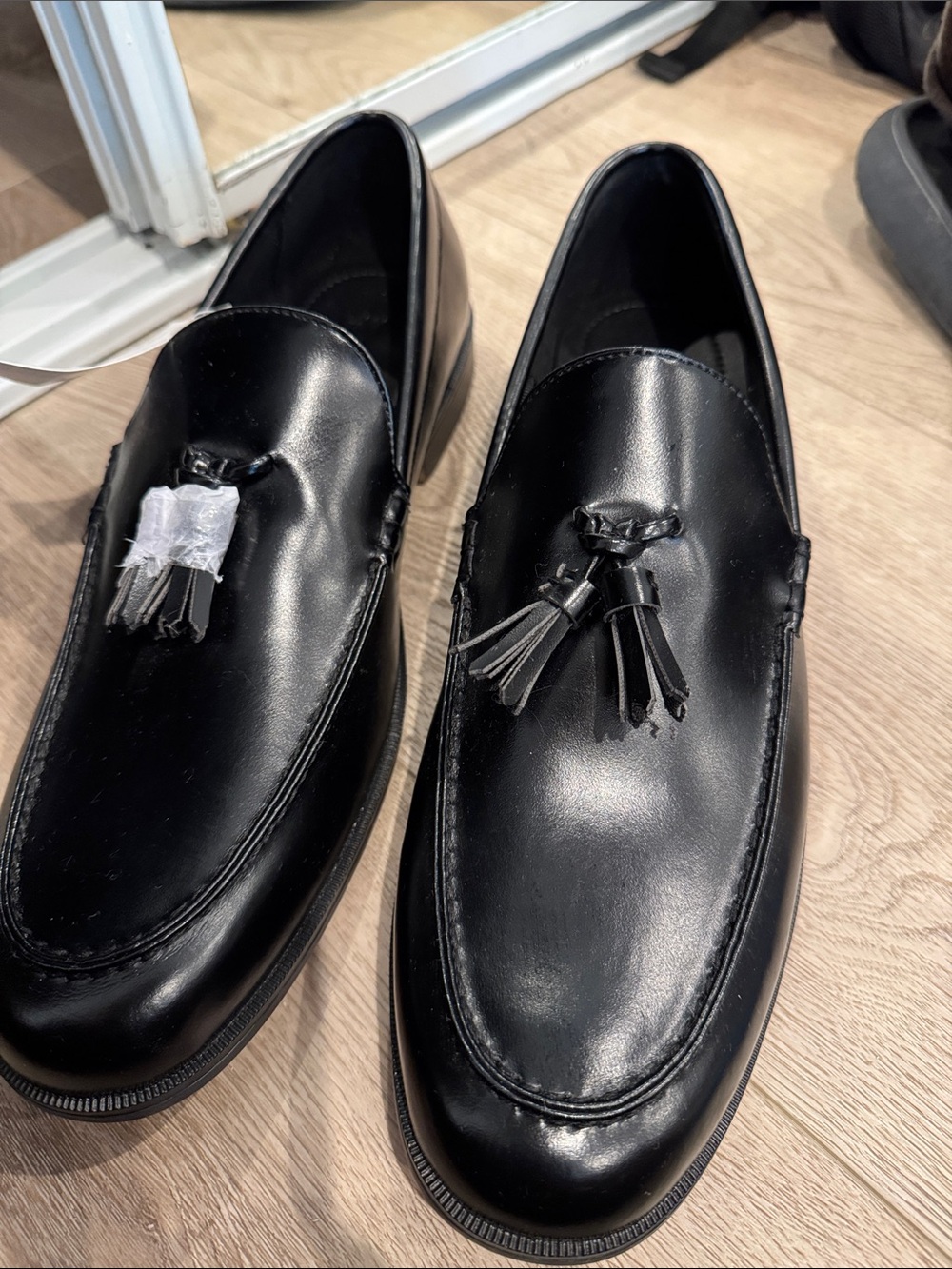 H&M BlackTassel Slip-On Loafers